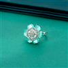 Cz Adjustable Ring With Rhodium Plating
