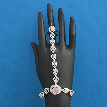 American Diamond Classic Hath Pan with Rhodium Plating