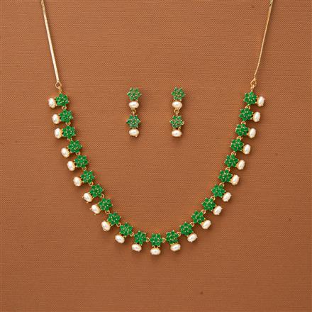 Cubic Zirconia Classic Necklace With Gold Plating