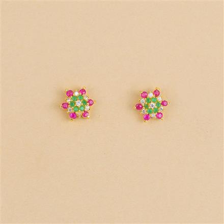 Cubic Zirconia Delicate Tops With Gold Plating