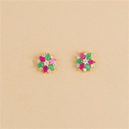 Cubic Zirconia Delicate Tops With Gold Plating