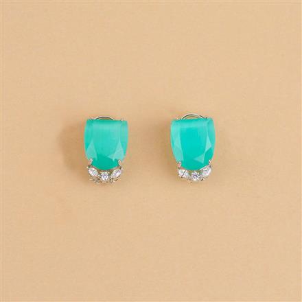 Cubic Zirconia Classic Tops With Rhodium Plating