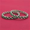 Cubic Zirconia Classic Bangles With Rhodium Plating