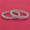 Cubic Zirconia Classic Bangles With Rhodium Plating