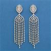 American Diamond Classic Earring With Rhodium Plating