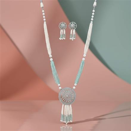 Cubic Zirconia Classic Pendant Set With Rhodium Plating