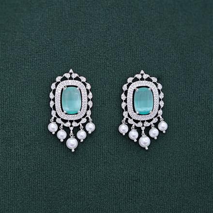 Cz Moti Tops With Rhodium Plating