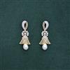 Cz Classic Earring With 2 Tone Plating