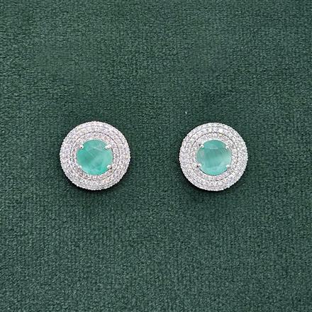 Cubic Zirconia Tops With Rhodium Plating
