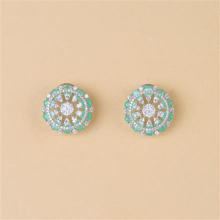 Cubic Zirconia Tops With Rhodium Plating