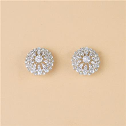 Cubic Zirconia Tops With Rhodium Plating