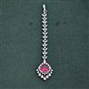 Cz Delicate Tikka With Rhodium Plating