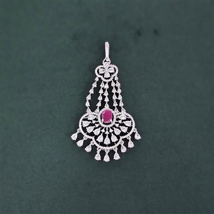 Cubic Zirconia Classic Pasa With Rhodium Plating