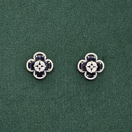 Cubic Zirconia Tops With 2 Tone Plating
