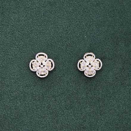 Cubic Zirconia Tops With 2 Tone Plating