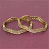 Cubic Zirconia Classic Bangles With 2 Tone Mehndi Plating