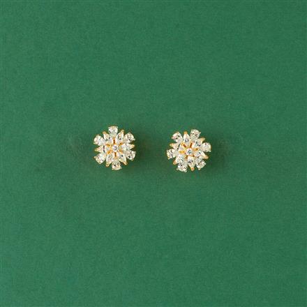 Cz Delicate Tops With 2 Tone Rhodium Plating