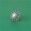 Cz Adjustable Ring With Rhodium Plating