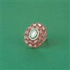 Cz Adjustable Ring With Rhodium Plating