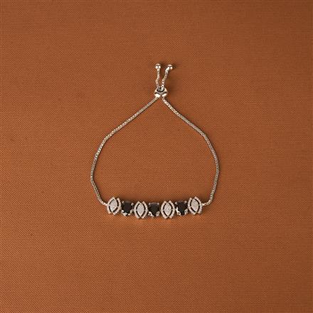 Cz Delicate Bracelet With Rhodium Plating
