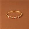 Cz Delicate Kada With Gold Plating