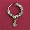 American Diamond Classic Nose Ring With Mehndi Plating