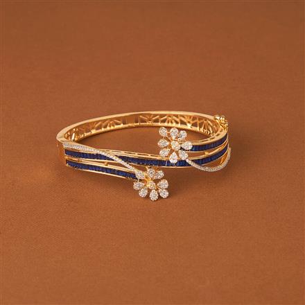 Cubic Zirconia Classic Kada With 2 Tone Plating