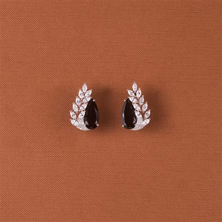 Cubic Zirconia Delicate Earring With Rhodium Plating