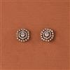 Cubic Zirconia Delicate Tops With Mehndi 2 Tone Rhodium Plating