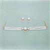 Cz Classic Necklace With 2 Tone Plating
