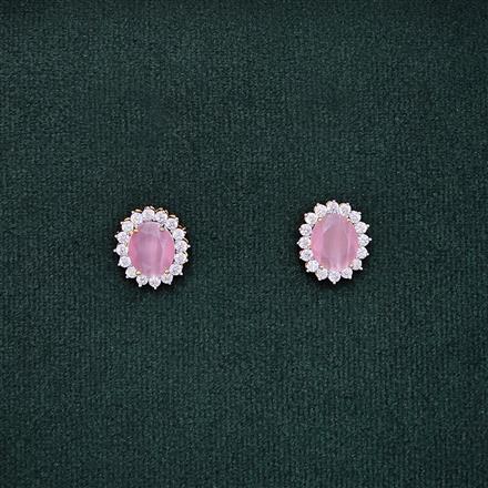 Cubic Zirconia Delicate Tops With 2 Tone Plating