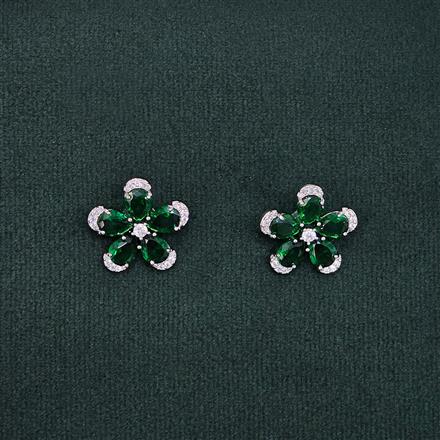Cubic Zirconia Classic Tops With Rhodium Plating