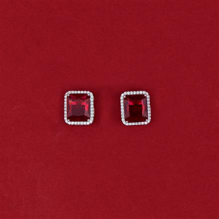 Cubic Zirconia Delicate Tops With Rhodium Plating