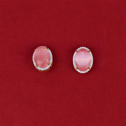 Cubic Zirconia Delicate Tops With 2 Tone Plating