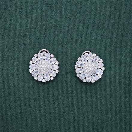 Cubic Zirconia Classic Tops With Rhodium Plating