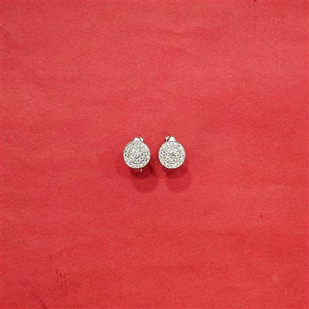 Cz Delicate Bali With 2 Tone Rhodium Plating