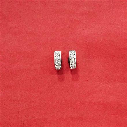 Cz Delicate Bali With 2 Tone Rhodium Plating