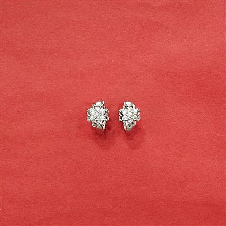 Cz Delicate Bali With 2 Tone Rhodium Plating