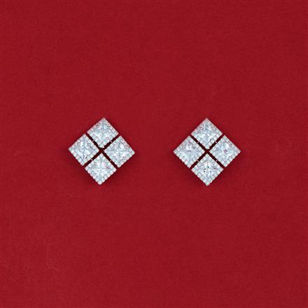 Cubic Zirconia Classic Tops With Rhodium Plating