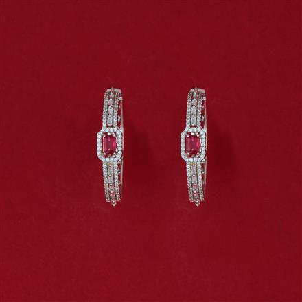 Cubic Zirconia Classic Bali With Rhodium Plating