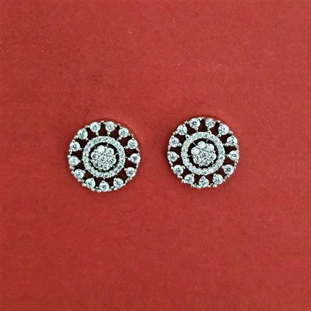 Cz Delicate Tops With Mehndi 2 Tone Rhodium Plating