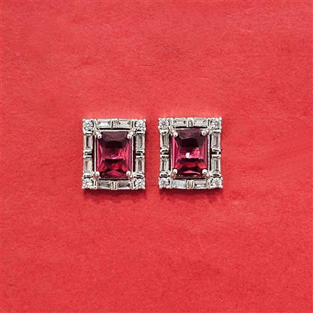 Cz Delicate Tops With Rhodium Plating