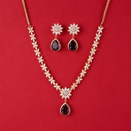 Cz Classic Necklace With Gold Plating