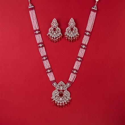 Cz Classic Pendant Set With Rhodium Plating