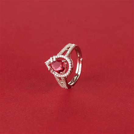 Cz Classic Ring With Rhodium Plating