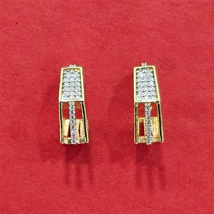 Cz Delicate Bali With 2 Tone Rhodium Plating