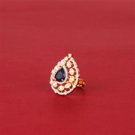 Cz Classic Ring With 2 Tone Plating
