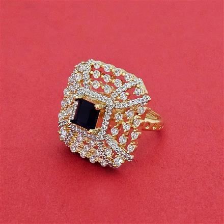 Cz Classic Ring With 2 Tone Plating