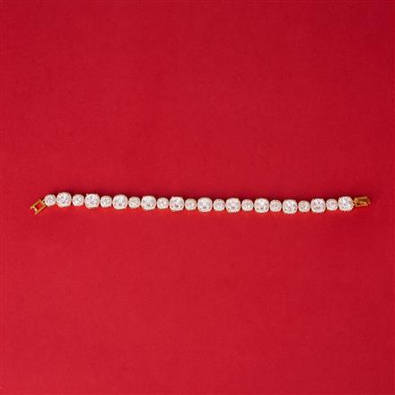 Cz Classic Bracelet With 2 Tone Plating