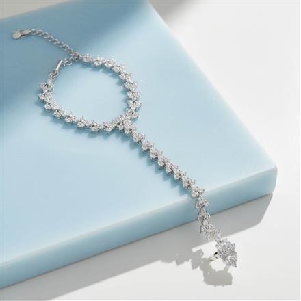 Cz Classic Hath Pan With 2 Tone Rhodium Plating